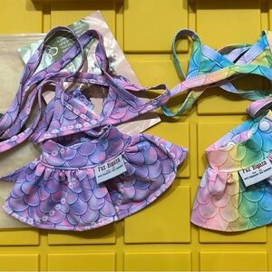 Fuz Bigaza Purple and Rainbow Pet Outfits